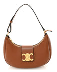 Smooth Calfskin Medium Strap Ava Triomphe Shoulder Bag Tan