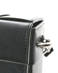 Calfskin Maxi Intreccio Cassette With Strap Bag Dark Green