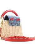 LV X TM Rattan Denim Calfskin Cerises Capucines Mini