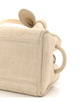 Suede Crocodile Embossed Le Petit Turismo Ivory