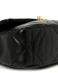 Lambskin Quilted Medium CHNL 19 Flap Black