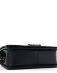 Lambskin Quilted Medium Boy Flap Black