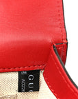 Calfskin Bamboo Web Medium Dionysus Top Handle Bag Red White Blue