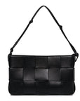 Calfskin Maxi Intrecciato Cassette Pouch On Strap Black