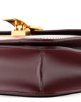 Liege Calfskin Teen Classic Box Flap Bag Burgundy