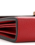 Calfskin Mini Dionysus Chain Wallet Hibiscus Red