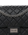 Aged Calfskin Quilted 2.55 Reissue 225 Flap Black