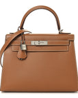 Madame Calfskin Kelly Sellier 28 Gold