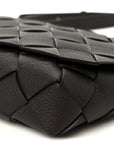 Grained Calfskin Intreccio Large Diago Crossbody Bag Fondant