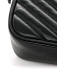 Calfskin Matelasse Monogram Lou Camera Bag Black