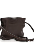 Calfskin Mini Flamenco Knot Clutch Chocolate