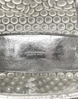 Metallic Fabric Bubble Wrap The Mini Pouch Silver