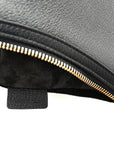 Supple Calfskin Cuir Triomphe Small Heloise Shoulder Bag Black