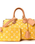 Calfskin Monogram Speedy P9 Bandouliere 25 Jaune Mat
