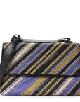 Nappa Striped Small Olimpia Black Multicolor