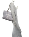 Mixed Fibers Small Deauville Tote Light Grey