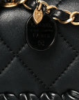 Calfskin Braided Mini My Own Frame Flap Black