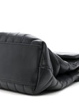 Calfskin Y Quilted Monogram Medium Loulou Chain Satchel Storm