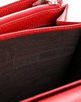 Calfskin Mini Dionysus Chain Wallet Hibiscus Red