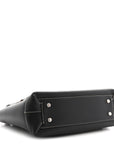 French Calfskin Maxi Intrecciato Arco 33 Black