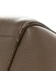 Soft Grained Calfskin Sangle Bucket Bag Taupe