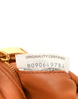 Lambskin Maxi Intreccio Padded Chain Cassette Crossbody Bag Caramel