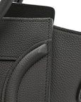 Baby Drummed Calfskin Micro Luggage Kohl