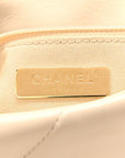 Lambskin Quilted Medium CHNL 19 Flap Light Beige