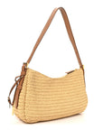 Yarn Raffia Effect Crochet Large Aimée Shoulder Bag Natural