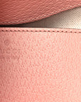 GG Supreme Monogram Textured Dollar Calfskin Web Small Ophidia Bucket Shoulder Bag Rose Pink