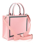 Canvas Embroidered Book Cover Mini Book Tote Pink Green
