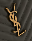 Calfskin Matelasse Monogram Lou Camera Bag Dusty Grey