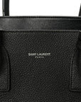 Grained Calfskin Small Sac De Jour Black