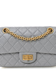 Aged Calfskin Quilted 2.55 Reissue Mini Flap Grey