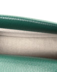 Dollar Calfskin Crystal Mini Dionysus Top Handle Bag Emerald