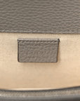 Pebbled Calfskin Small Dionysus Shoulder Bag Dusty Grey