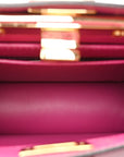 Shiny Nappa Petite Peekaboo I SEE U Satchel Ciclamino Pilar