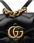 Nappa Chevron Matelasse GG Marmont Backpack Black