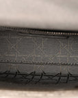 Metallic Lambskin Cannage Mini Lady D1OR Silver