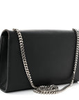 Grain De Poudre Medium Classic Monogram Kate Satchel Black