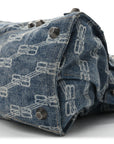 Denim BB Monogram Neo Cagole City Handbag Blue