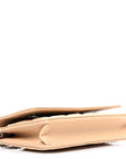 Caviar Quilted Wallet on Chain WOC Beige