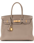 Togo Birkin 30 Gris Tourterelle