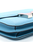 Epsom Enamel Constance 18 Bleu Du Nord Rouge de Coeur