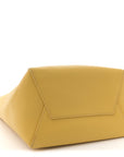 Soft Grained Calfskin Small Sangle Bucket Bag Ocre