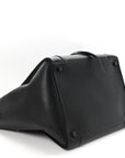 Grained Calfskin Medium Phantom Luggage Black
