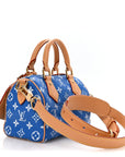 Calfskin Monogram Speedy P9 Bandouliere 20 Blue