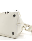 Agneau Arena Neo Cagole City Handbag Optic White