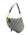 Oblique Saddle Bag Blue
