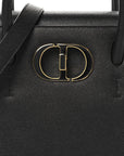 Grained Calfskin Medium St. Honore Tote Black